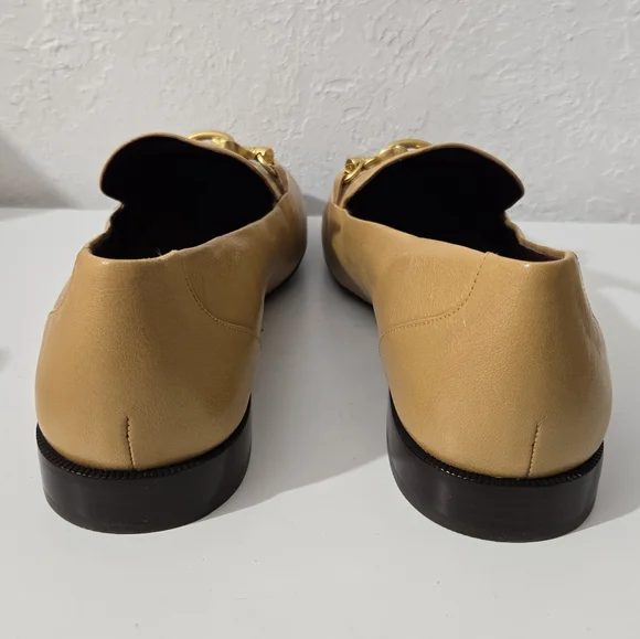 Tory Burch Jessa Loafer Ginger Shortbread Gold Dragon Slip On Flats Women's 10.5 - Picture 13 of 14